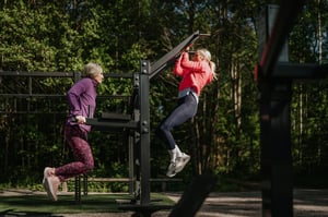 Outdoor gym pull up