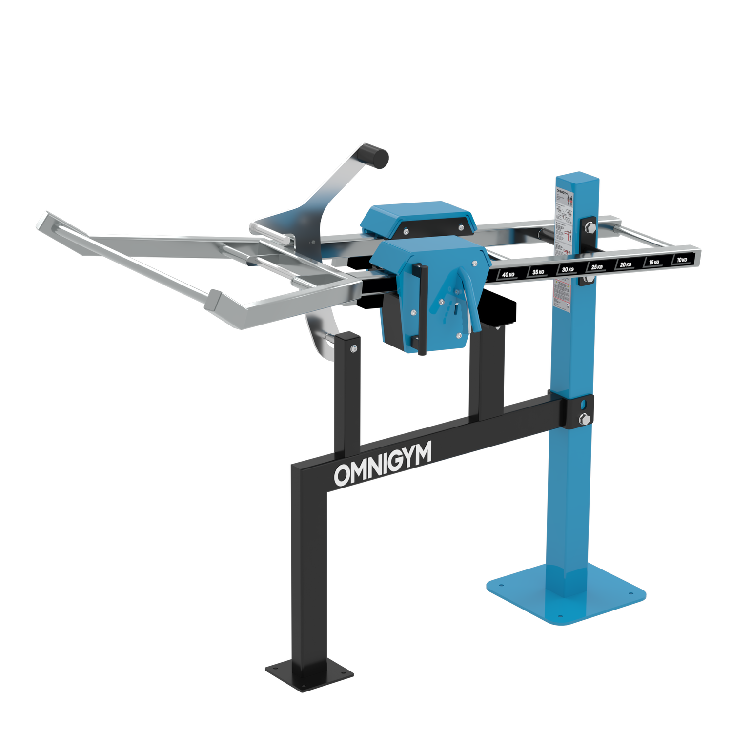 OG10 Knäböj – maskin för benträning på utegym från Omnigym