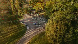 Omnigym outdoor gym in public park