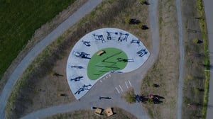 Omnigym outdoor gym, Larvik Municipality, Norway