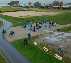 Outdoor gym for seniors