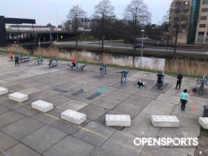 SchieDistrict outdoor gym in Schiedam Netherlands