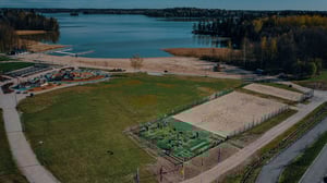 A popular outdoor fitness area in Espoo