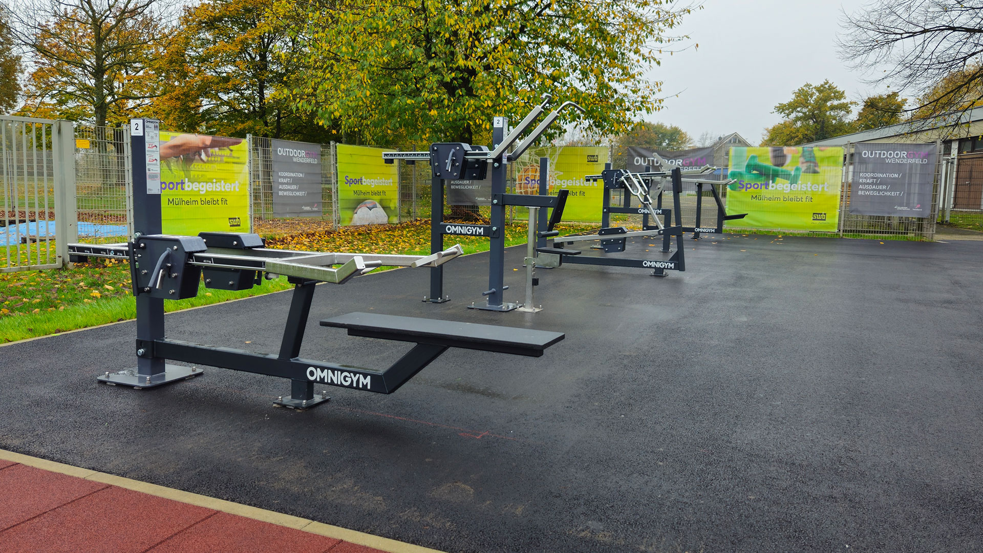 Omnigym outdoor gym at Sportanlage Wenderfeld, Germany Omnigym outdoor gym at Sportanlage Wenderfeld, Germany