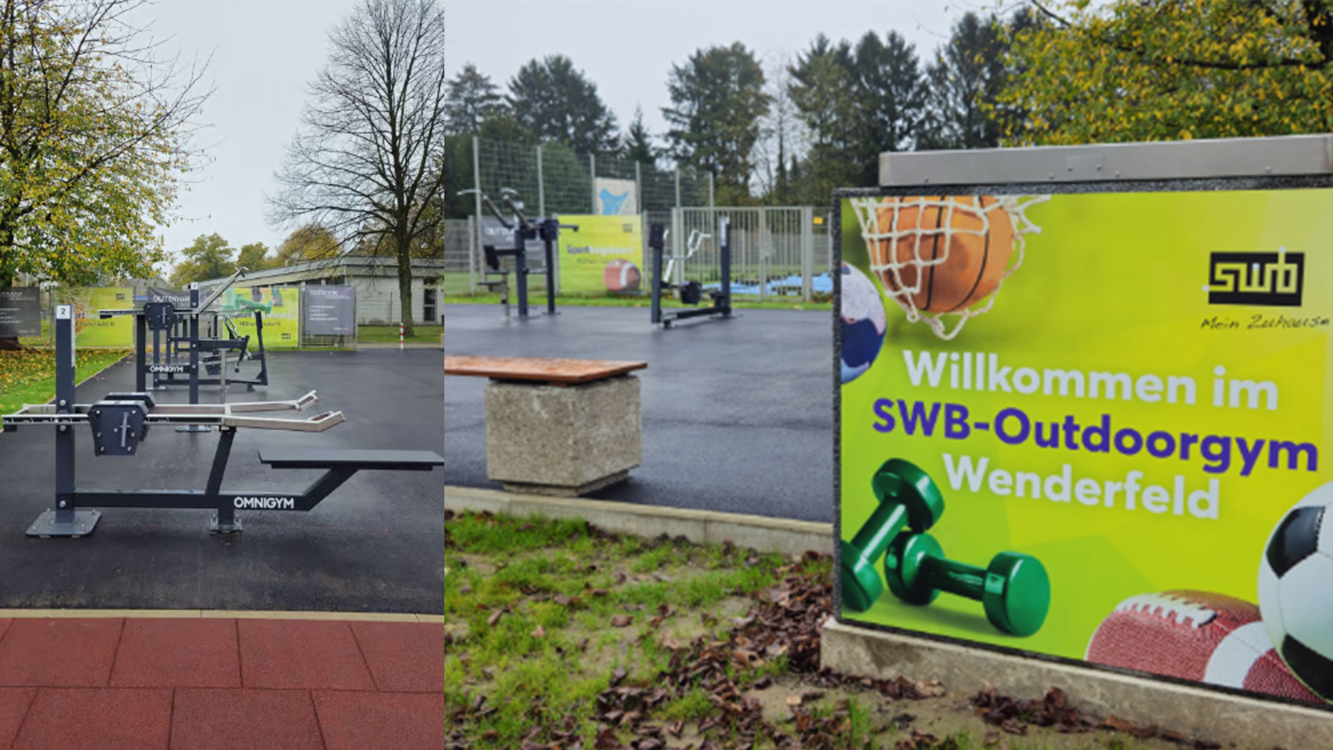 Omnigym outdoor gym at Sportanlage Wenderfeld in Mülheim an der Ruhr, Germany Omnigym outdoor gym at Sportanlage Wenderfeld in Mülheim an der Ruhr, Germany