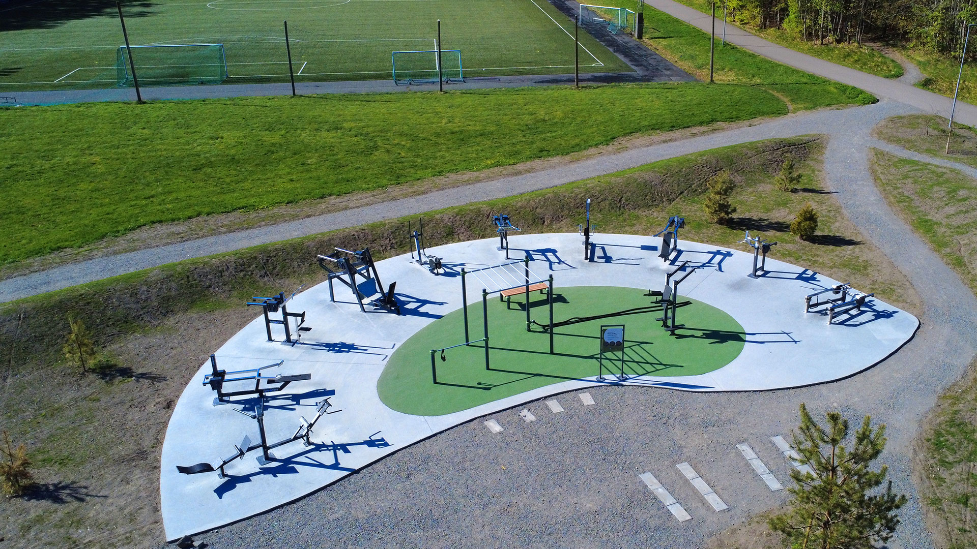 Omnigym outdoor gym in Larvik Municipality Omnigym outdoor gym in Larvik Municipality