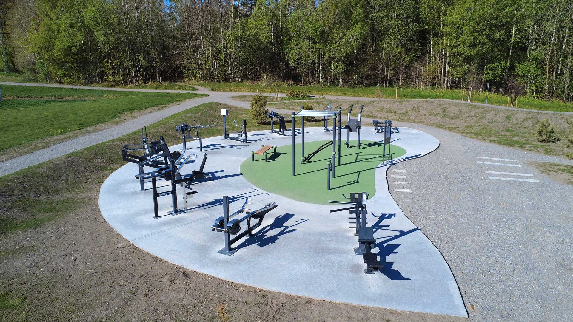 Omnigym outdoor gym in Larvik Municipality Omnigym outdoor gym in Larvik Municipality